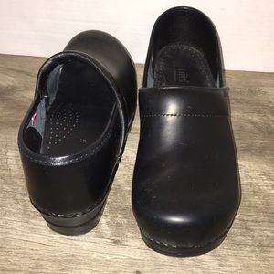 Sanita Black Clogs